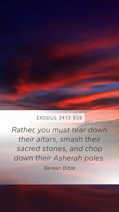 Exodus 34:13 BSB Bible Verse Image