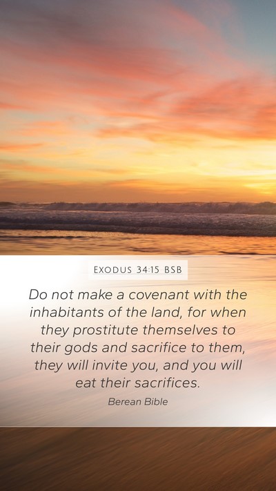 Exodus 34:15 BSB Bible Verse Image