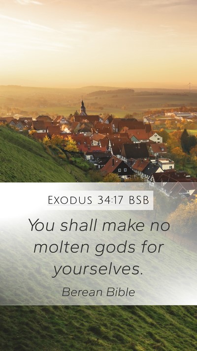Exodus 34:17 BSB Bible Verse Image