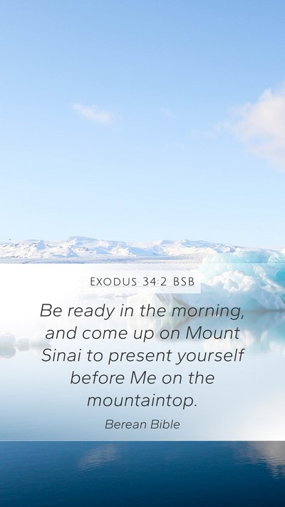 Exodus 34:2 BSB Bible Verse Image