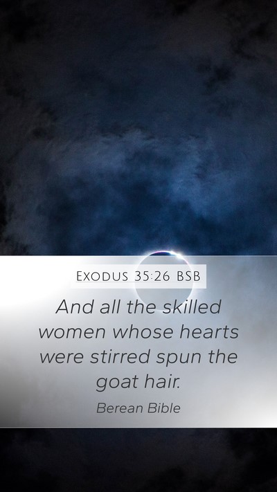 Exodus 35:26 BSB Bible Verse Image