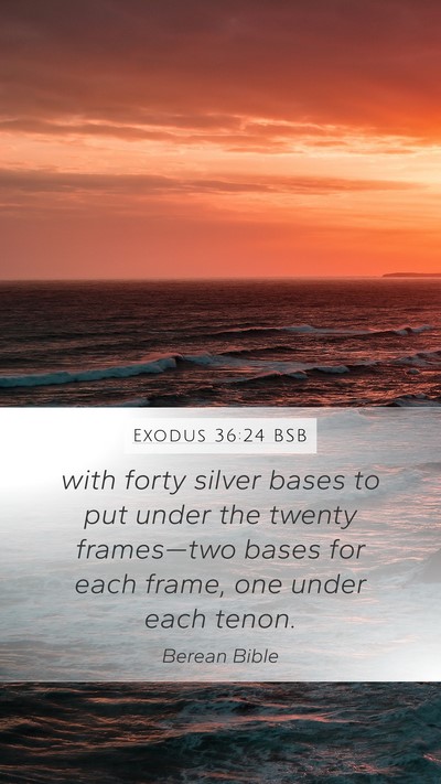 Exodus 36:24 BSB Bible Verse Image