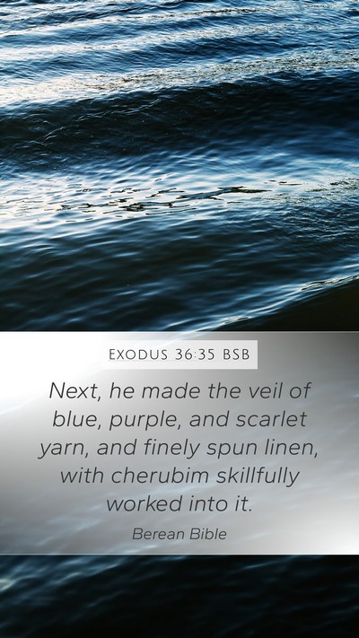 Exodus 36:35 BSB Bible Verse Image