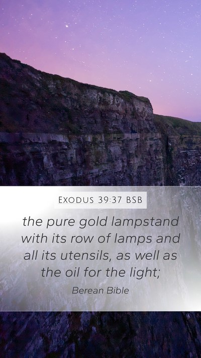 Exodus 39:37 BSB Bible Verse Image