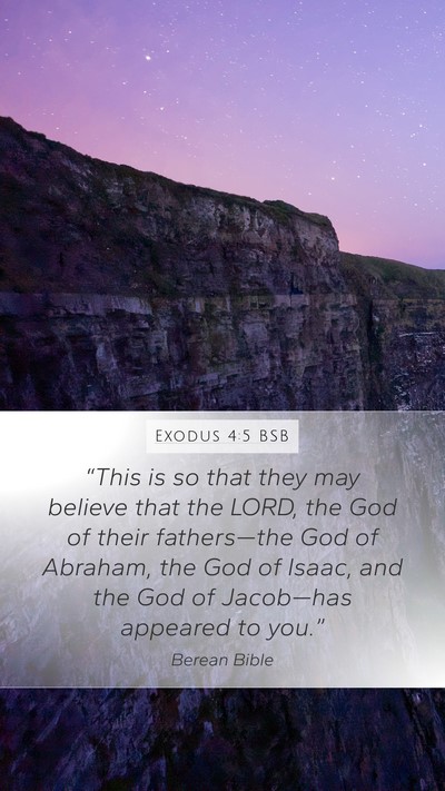 Exodus 4:5 BSB Bible Verse Image