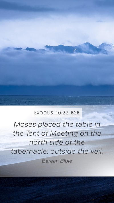 Exodus 40:22 BSB Bible Verse Image