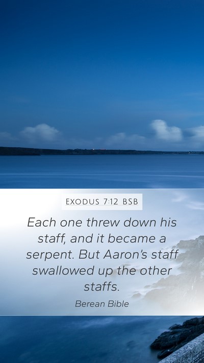 Exodus 7:12 BSB Bible Verse Image
