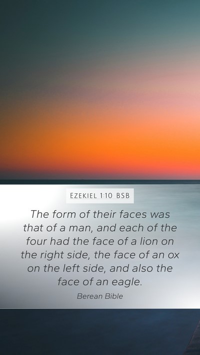 Ezekiel 1:10 BSB Bible Verse Image