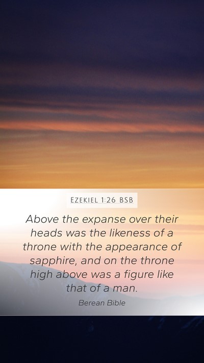Ezekiel 1:26 BSB Bible Verse Image