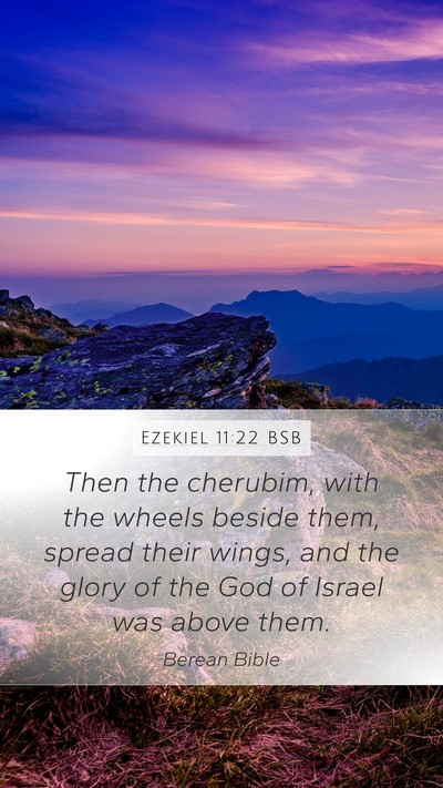 Ezekiel 11:22 BSB Bible Verse Image