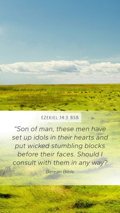Ezekiel 14:3 BSB Bible Verse Image
