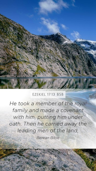 Ezekiel 17:13 BSB Bible Verse Image