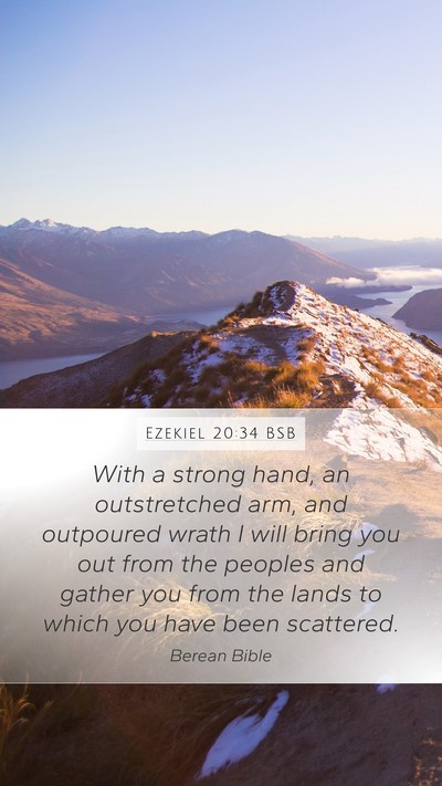 Ezekiel 20:34 BSB Bible Verse Image
