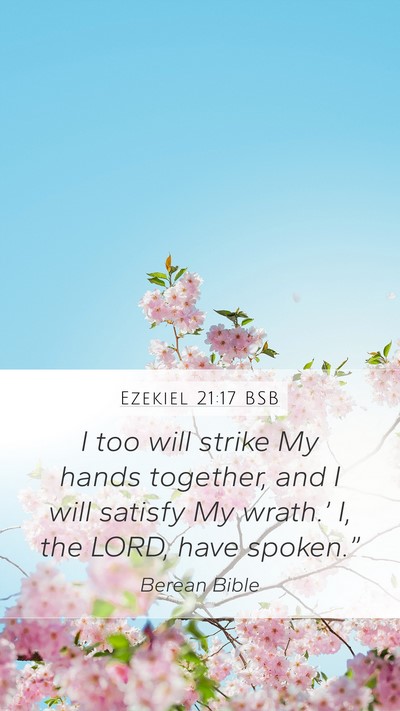 Ezekiel 21:17 BSB Bible Verse Image
