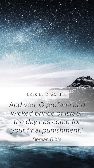 Ezekiel 21:25 BSB Bible Verse Image