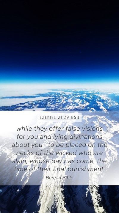 Ezekiel 21:29 BSB Bible Verse Image