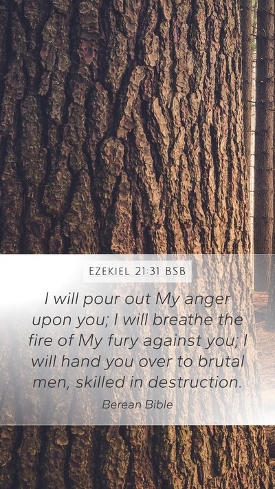 Ezekiel 21:31 BSB Bible Verse Image