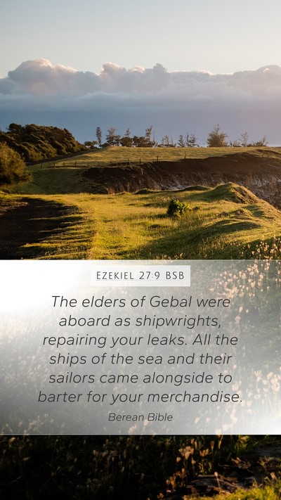 Ezekiel 27:9 BSB Bible Verse Image