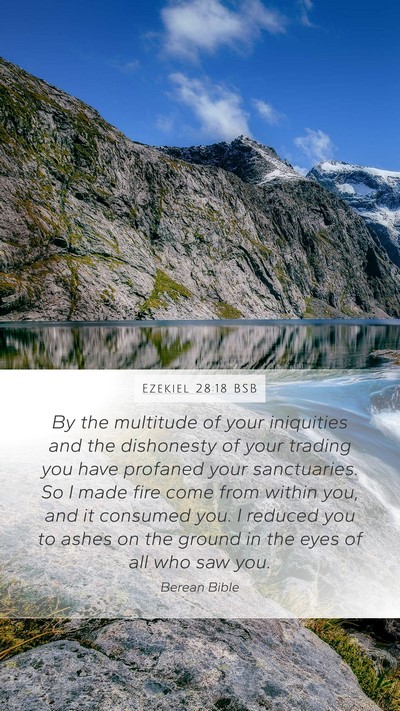 Ezekiel 28:18 BSB Bible Verse Image
