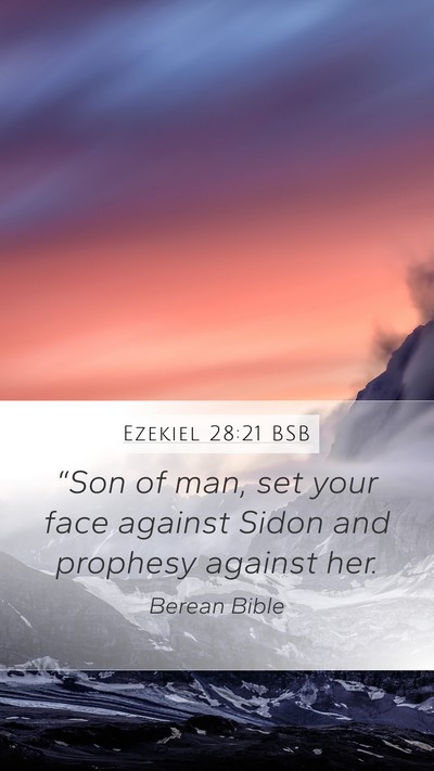 Ezekiel 28:21 BSB Bible Verse Image