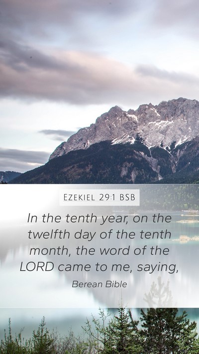 Ezekiel 29:1 BSB Bible Verse Image