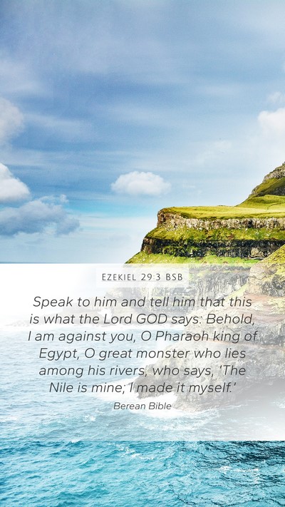 Ezekiel 29:3 BSB Bible Verse Image
