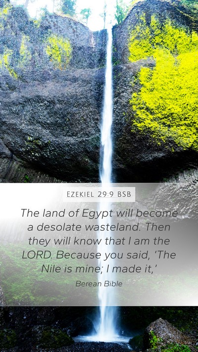 Ezekiel 29:9 BSB Bible Verse Image