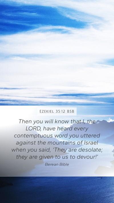 Ezekiel 35:12 BSB Bible Verse Image