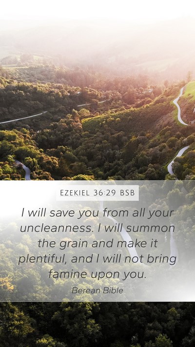 Ezekiel 36:29 BSB Bible Verse Image