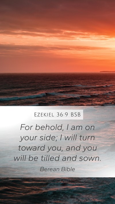 Ezekiel 36:9 BSB Bible Verse Image