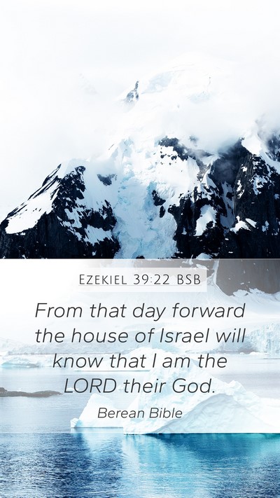 Ezekiel 39:22 BSB Bible Verse Image