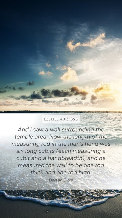 Ezekiel 40:5 BSB Bible Verse Image