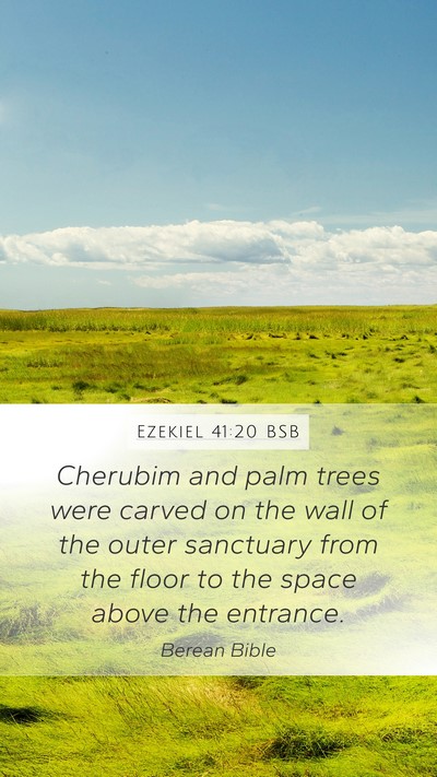 Ezekiel 41:20 BSB Bible Verse Image