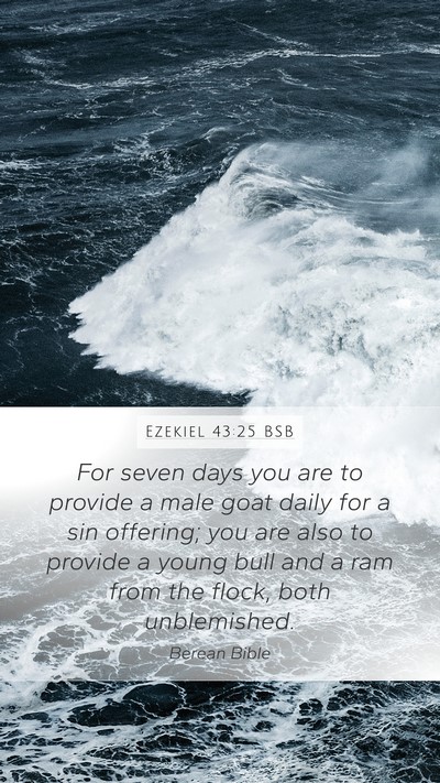 Ezekiel 43:25 BSB Bible Verse Image