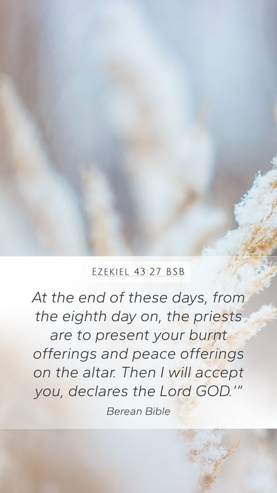 Ezekiel 43:27 BSB Bible Verse Image