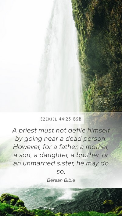 Ezekiel 44:25 BSB Bible Verse Image