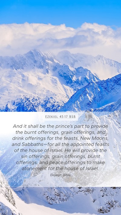 Ezekiel 45:17 BSB Bible Verse Image