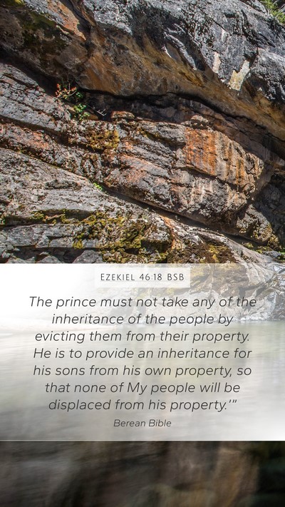 Ezekiel 46:18 BSB Bible Verse Image