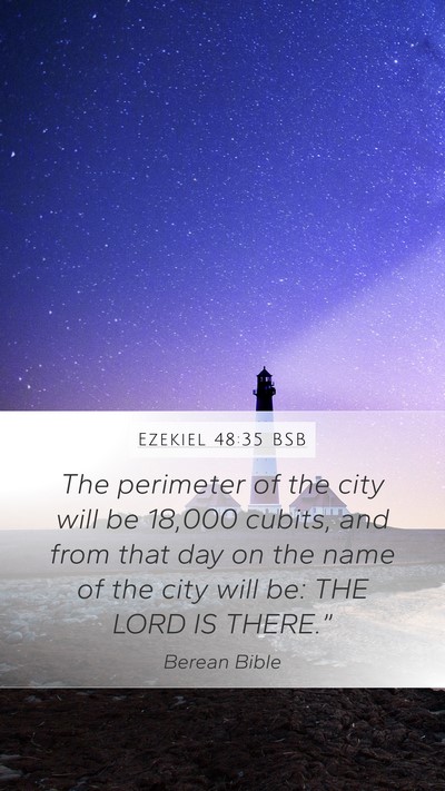 Ezekiel 48:35 BSB Bible Verse Image