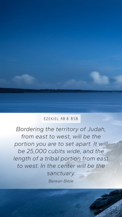 Ezekiel 48:8 BSB Bible Verse Image
