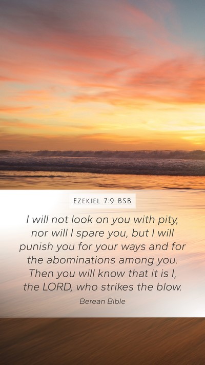 Ezekiel 7:9 BSB Bible Verse Image
