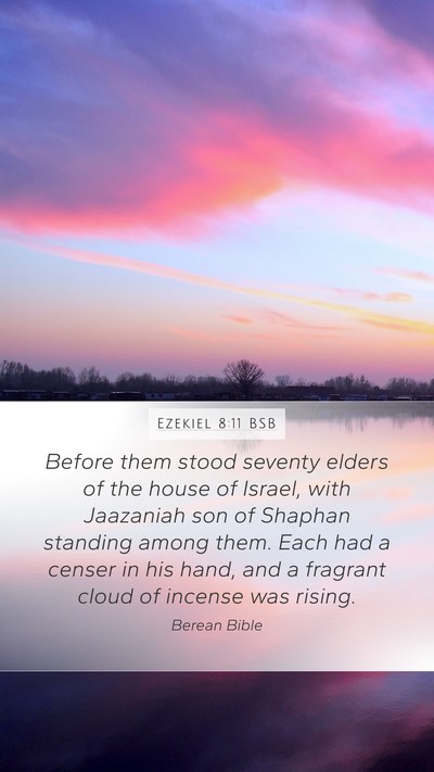 Ezekiel 8:11 BSB Bible Verse Image