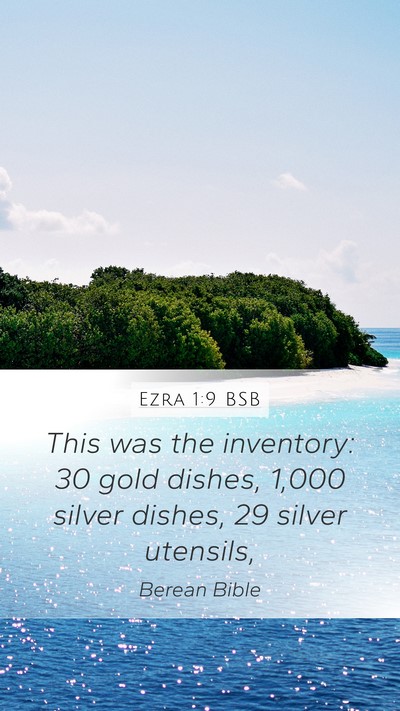 Ezra 1:9 BSB Bible Verse Image