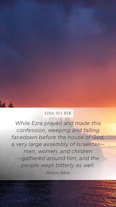 Ezra 10:1 BSB Bible Verse Image