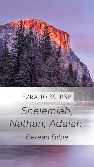 Ezra 10:39 BSB Bible Verse Image