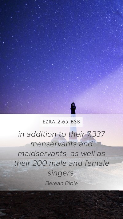 Ezra 2:65 BSB Bible Verse Image