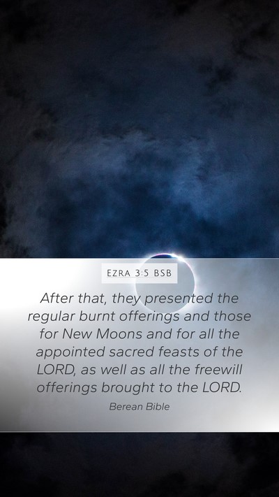 Ezra 3:5 BSB Bible Verse Image
