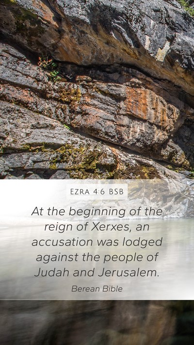 Ezra 4:6 BSB Bible Verse Image