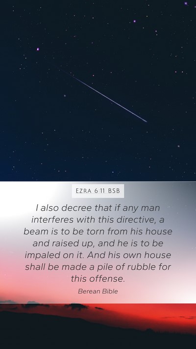 Ezra 6:11 BSB Bible Verse Image