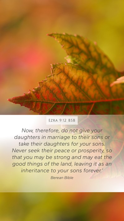 Ezra 9:12 BSB Bible Verse Image